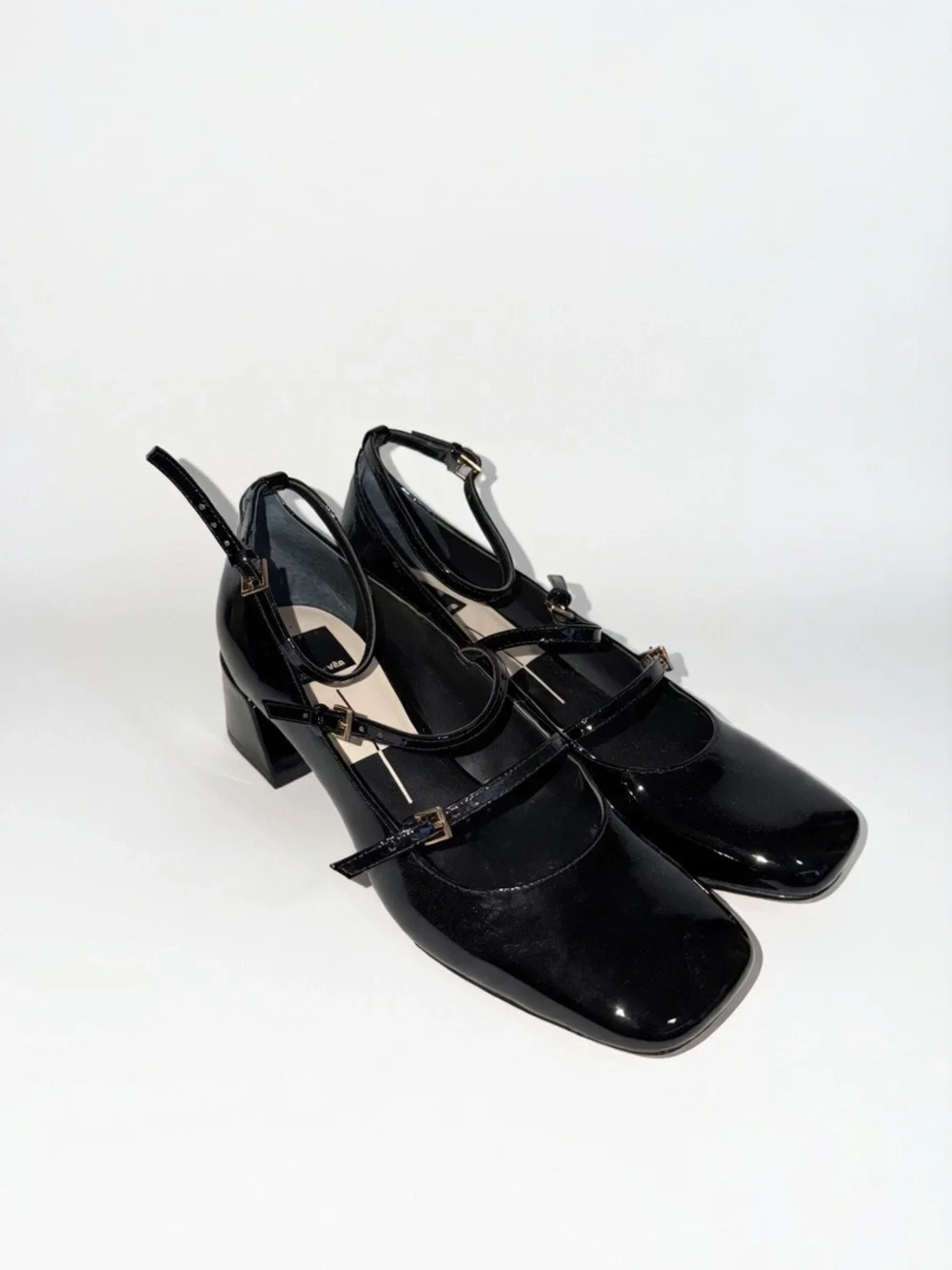 Dolce Vita Black Patent Mary Jane Block Heel ✨ Size 9